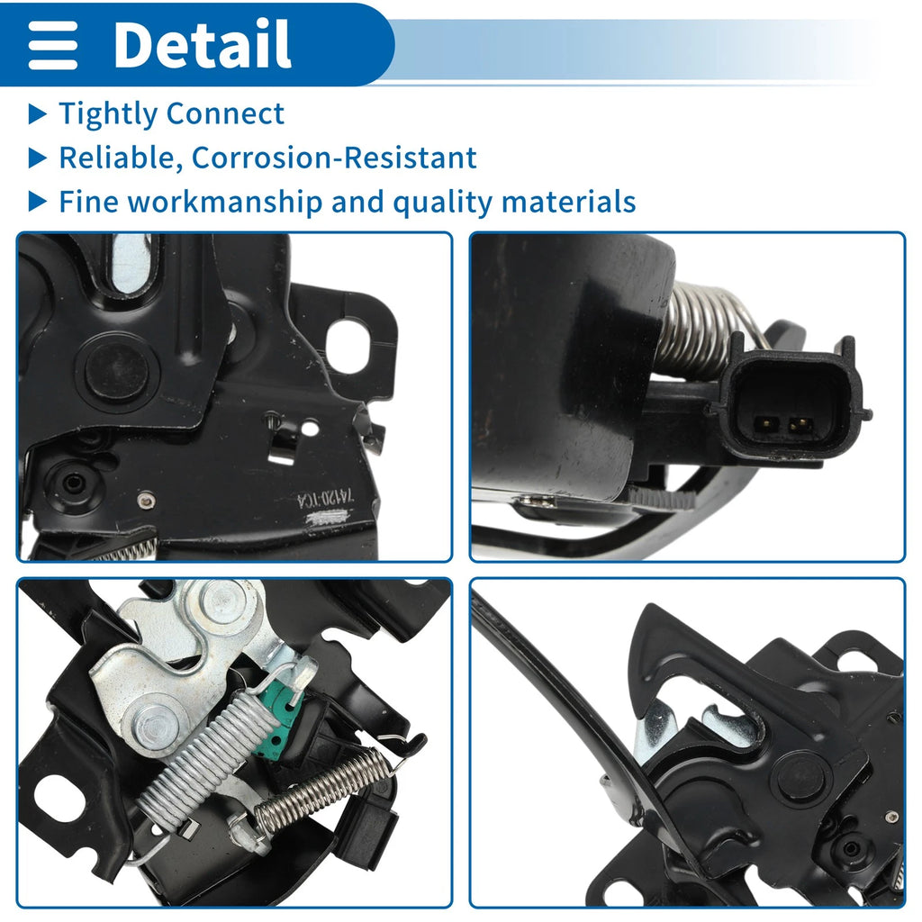 Hood Latch Assembly for Honda XR-V (2015–2022) No. 74120TC4H01 1 Pcs