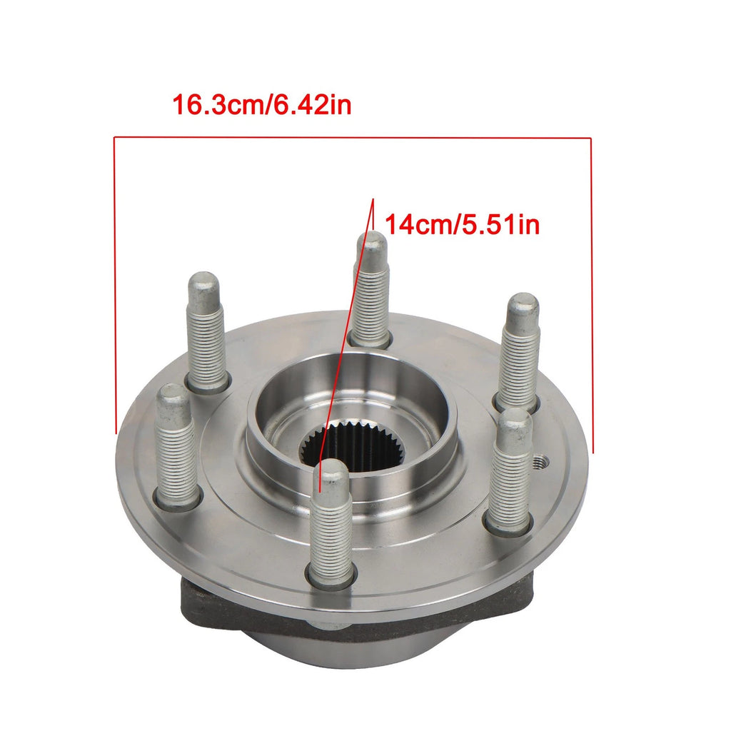 2PC Front Wheel Hub Bearings for Chevy Traverse GMC Acadia Buick Enclave (2009–2017)