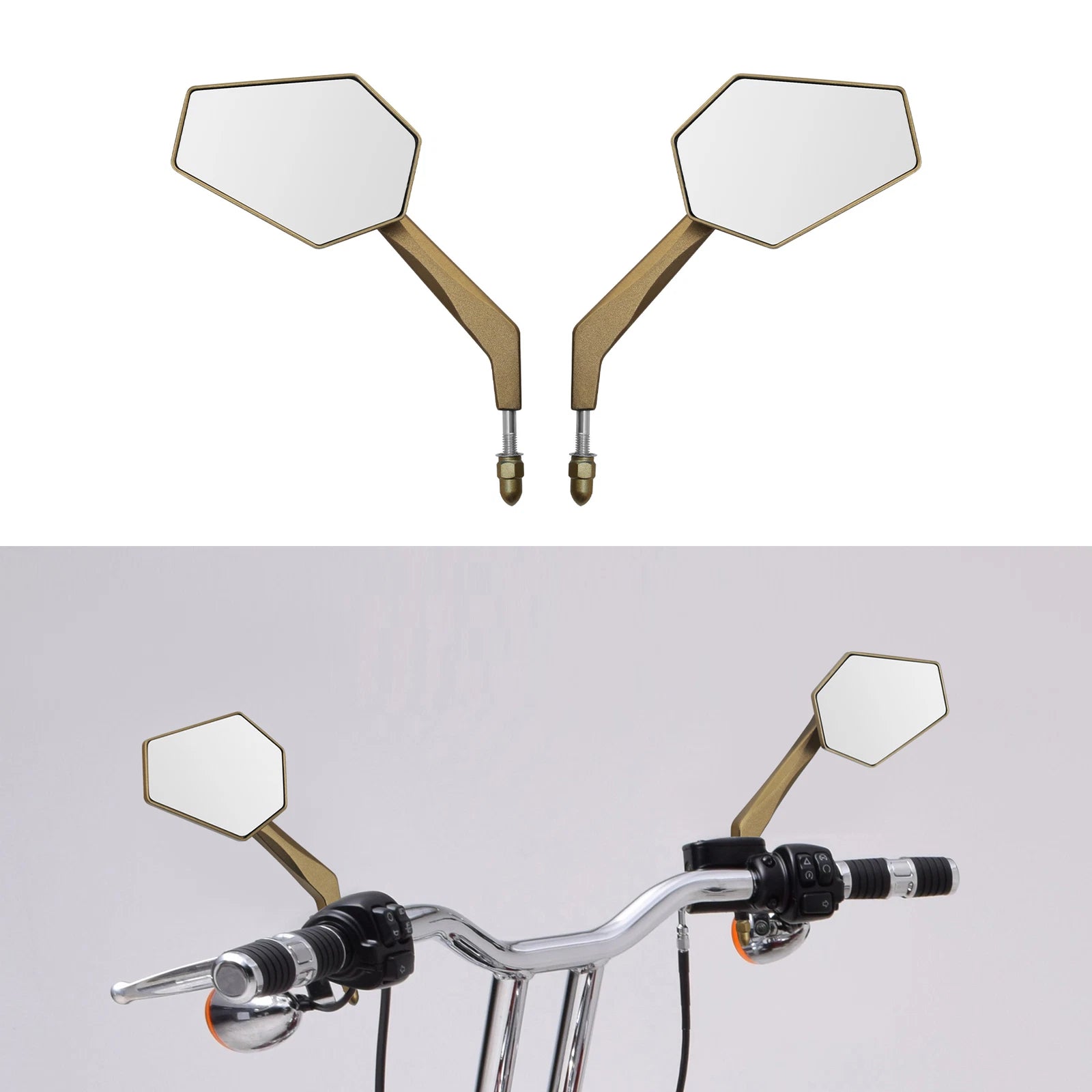 Rear View Mirrors for Harley Touring Road King Sportster XL Dyna Softail