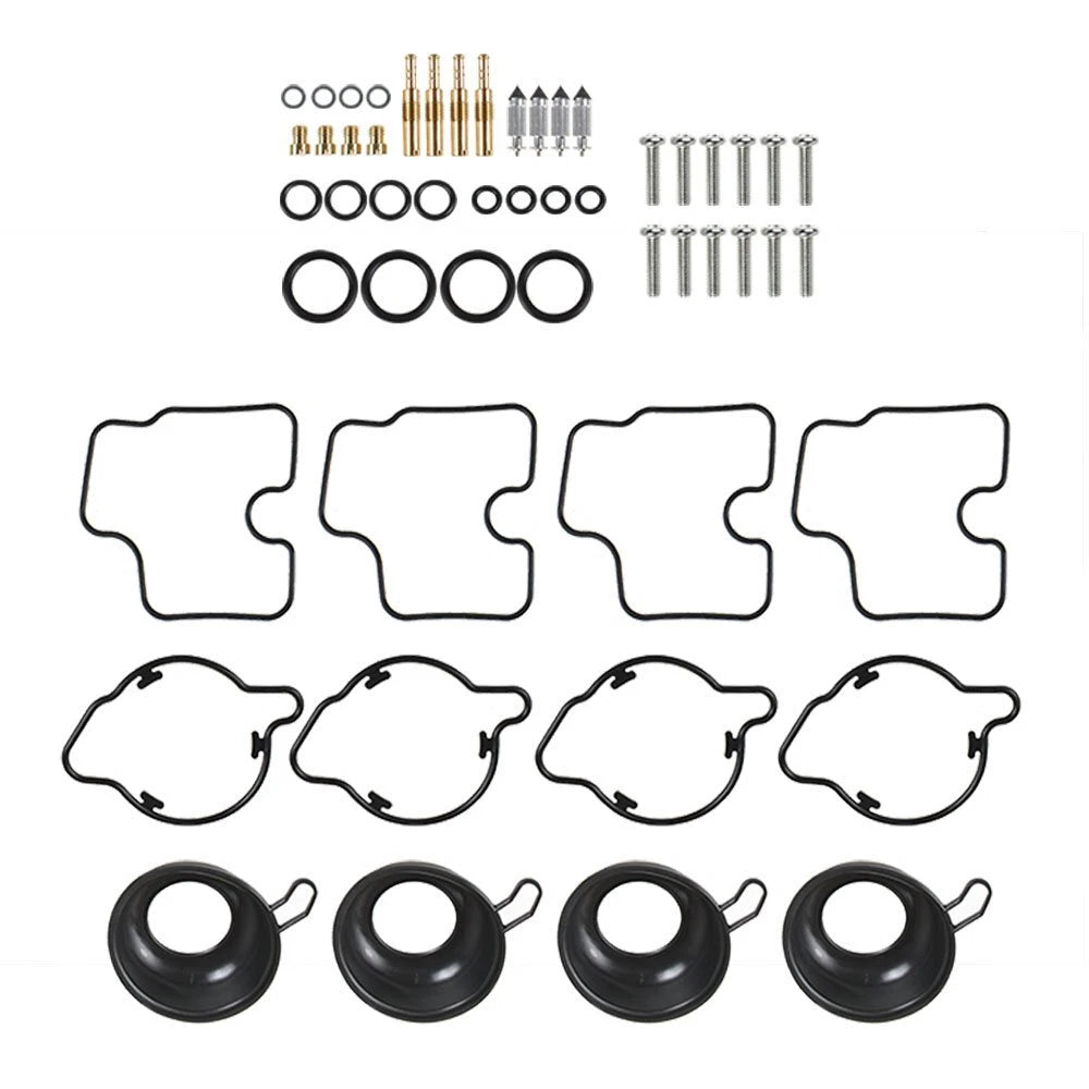 Set of 4 Carburetor Repair Kit Diaphragm Gasket for Honda CBR600F4 (1999–2000)