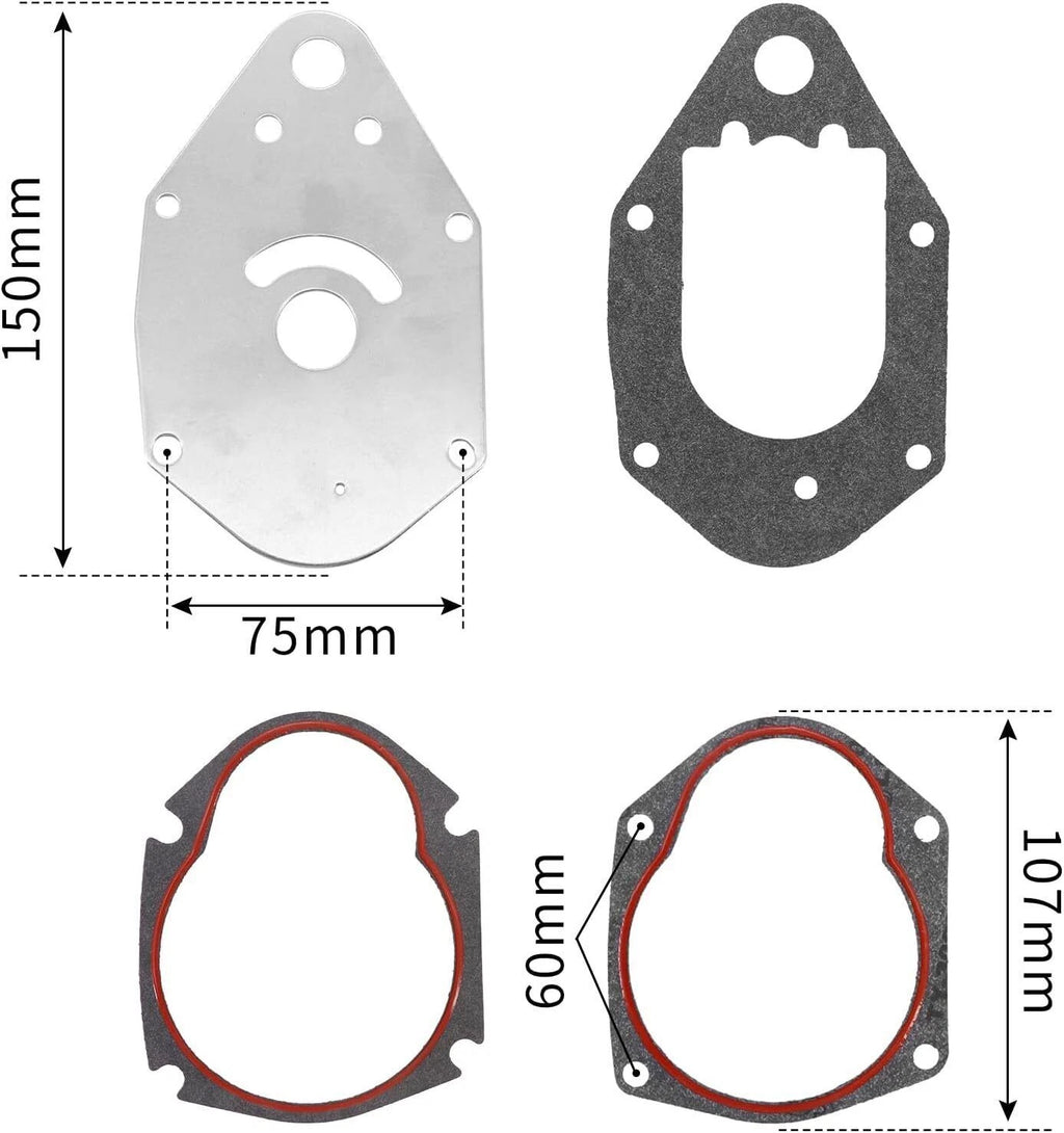 Water Pump Repair Kit for Mercury Mariner Force 45-60 HP Outboard (47-19453Q2)