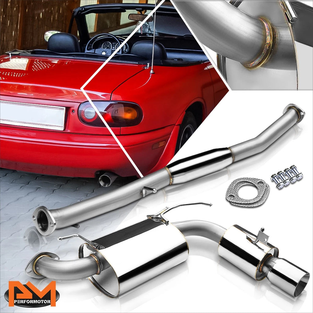 Rolled Tip Catback Exhaust for Mazda Miata MX-5 (1990–1997) 3.5"