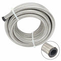 Set of 2 Stainless Steel Braided 6AN Fuel/Oil Hose Line & -10AN Fittings