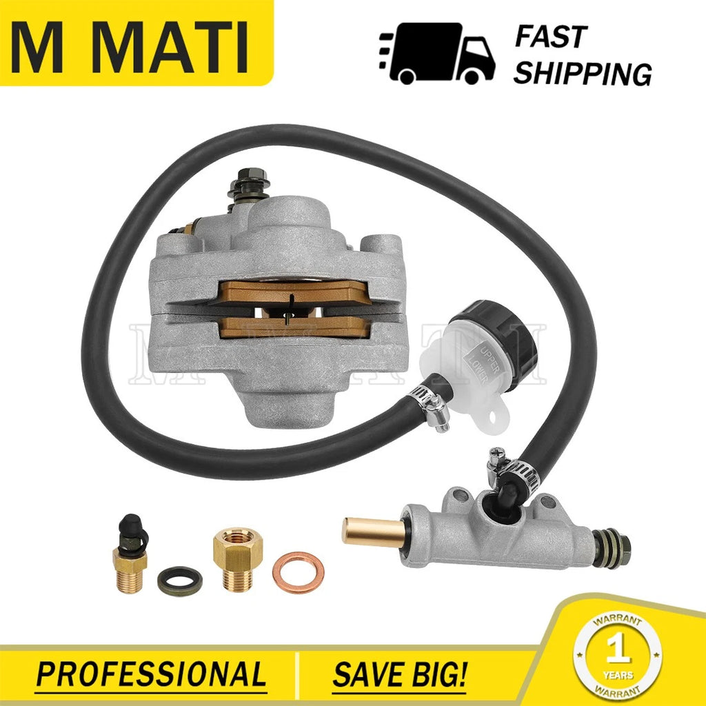 Rear Brake Master Cylinder & Caliper w/Pads for Polaris Scrambler 500 (1998–2004)
