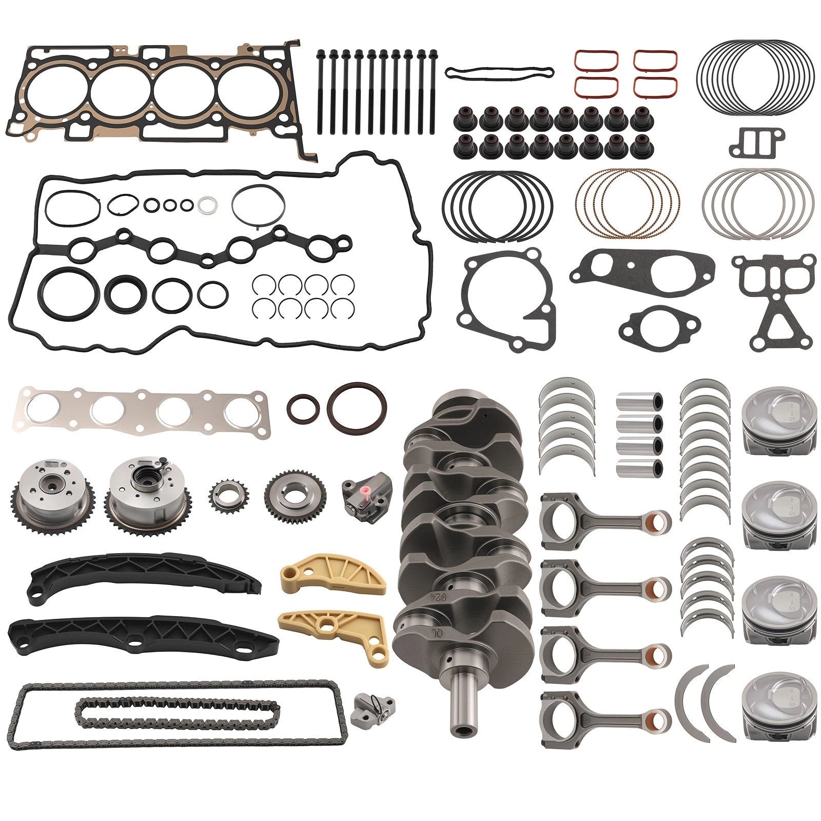 Engine Rebuild Overhaul Kit for Hyundai Kia 2.4L G4KJ (2006–2016)