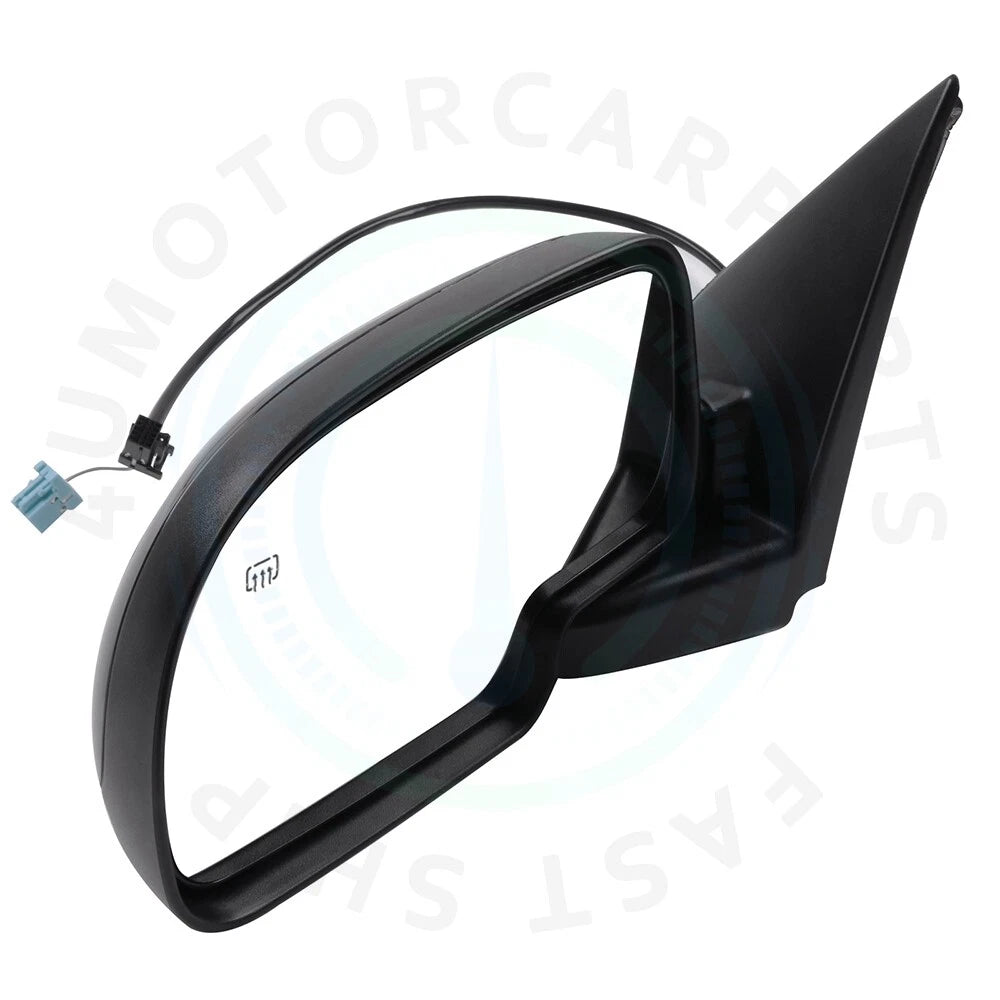 2X Power Heated Black Side View Mirrors for Chevy GMC (2003–2007)