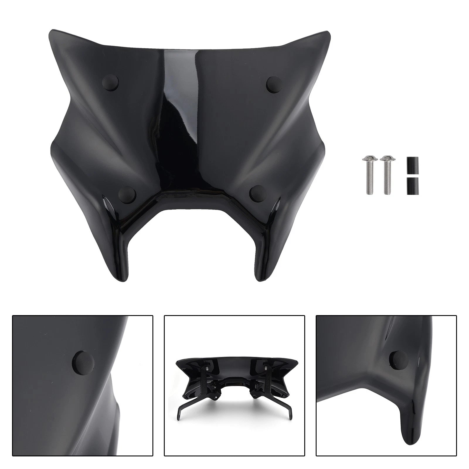 Windshield Windscreen for Yamaha MT-09 MT09 (2024–2025) Black