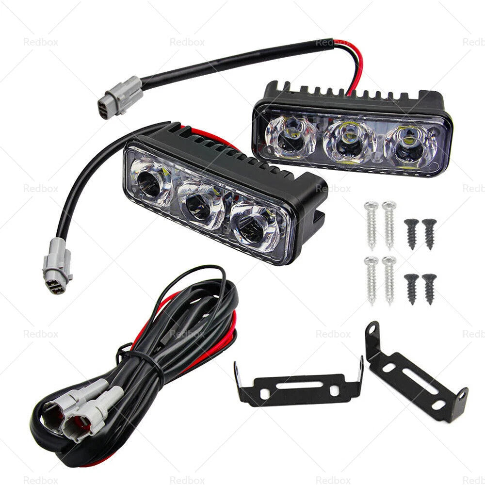 2X LED Daylight Running Lights DRL for Universal 12V