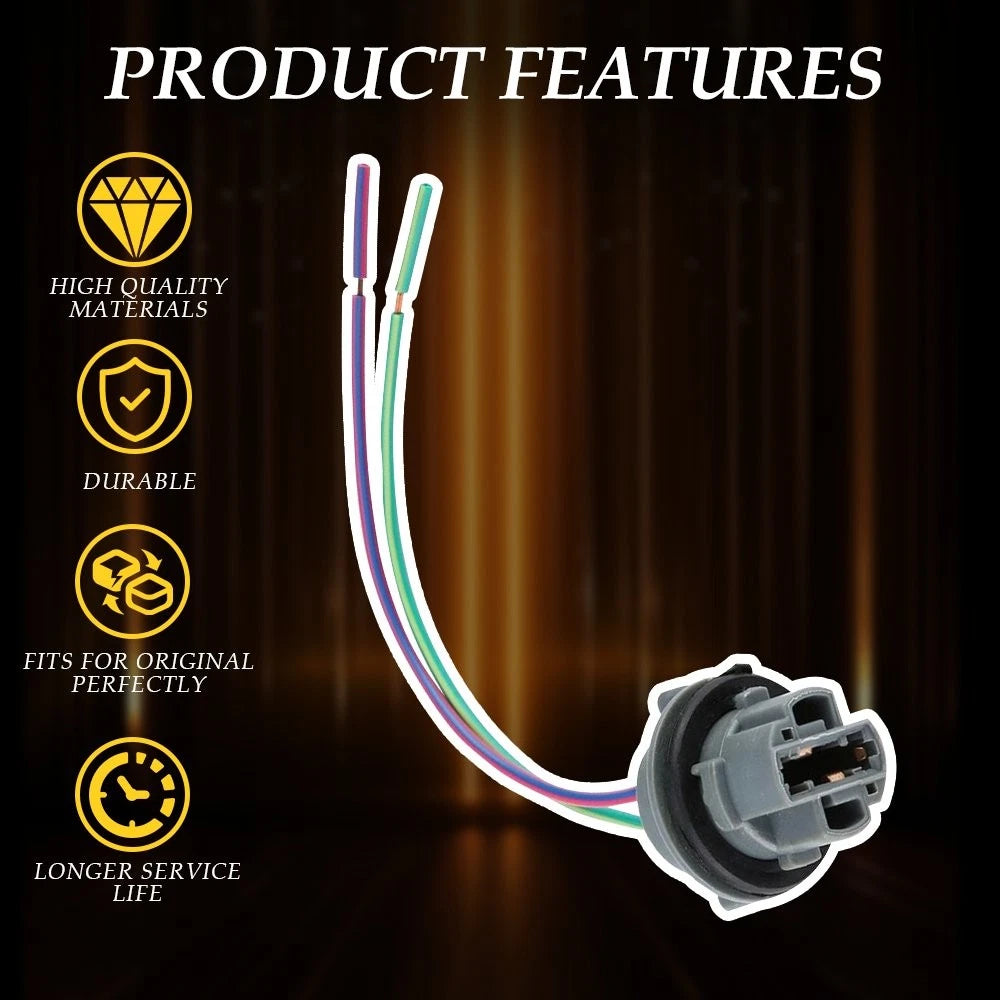 Universal Pigtail Wire Female Socket Harness for 7440 Rear Turn Signal