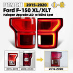 Tail Light Upgrade Pair for Ford F-150 (2015–2020) Blind Spot Style