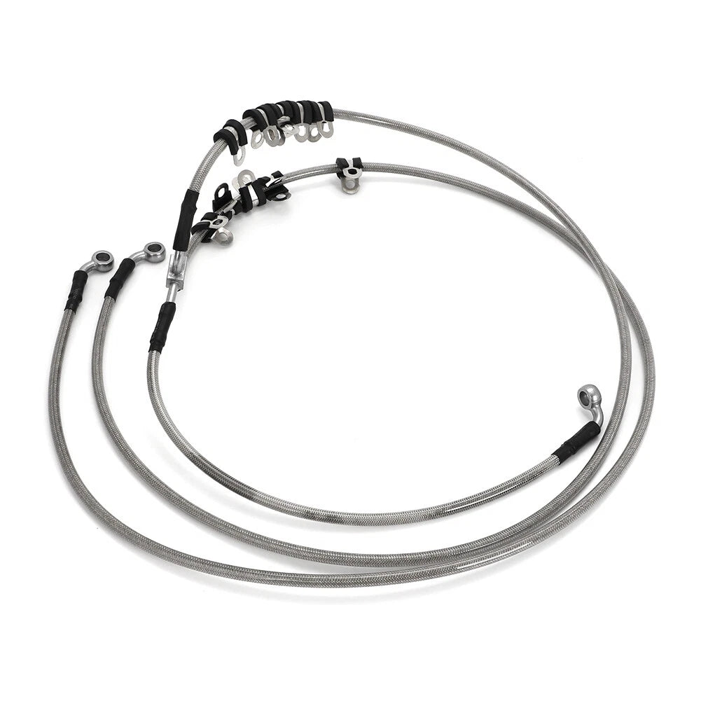 64 Inch Front Braided Brake Hose Line Kit for Can-Am Maverick X3 Turbo (2017–2023)