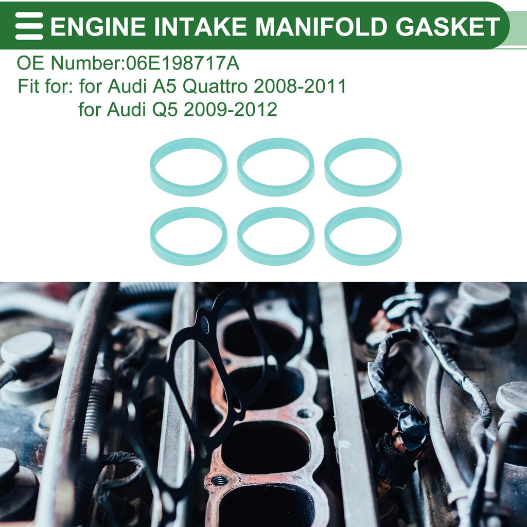 Upper Engine Intake Manifold Gasket for Audi A5 Quattro (2008–2011) No. 06E198717A