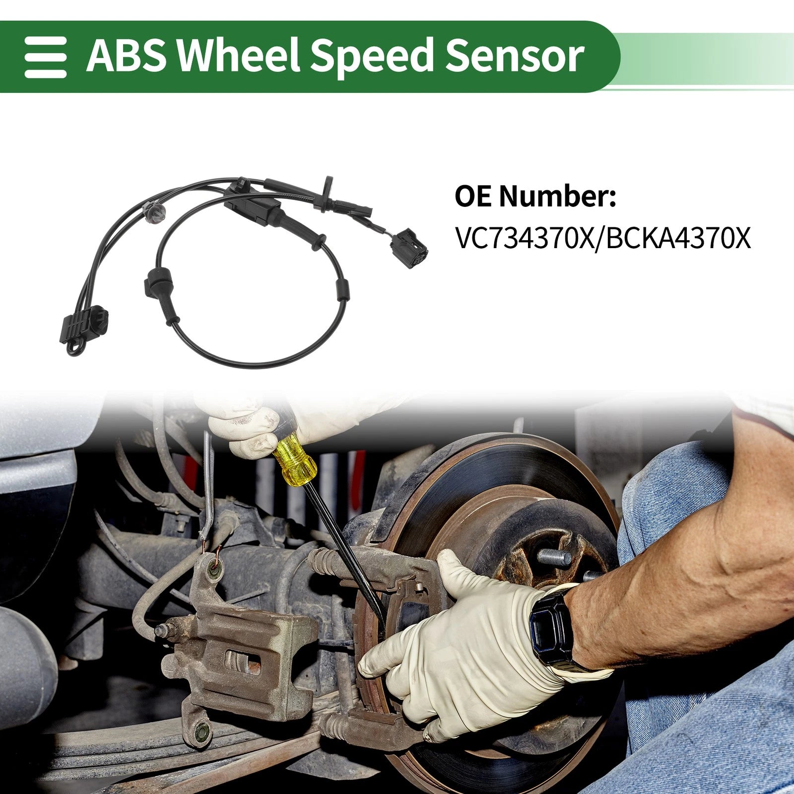 ABS Wheel Speed Sensor No.VC734370X for Mazda 3 (2019) Front Left