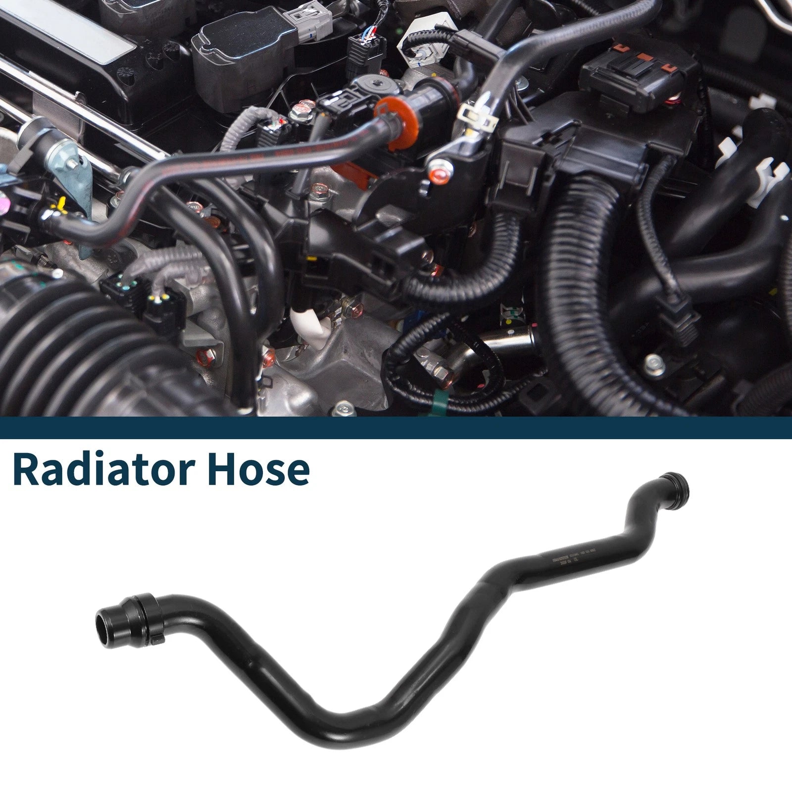 Radiator Hose Coolant Pipe for Audi A6 (2005–2011) No. 06E121065J Iron Black