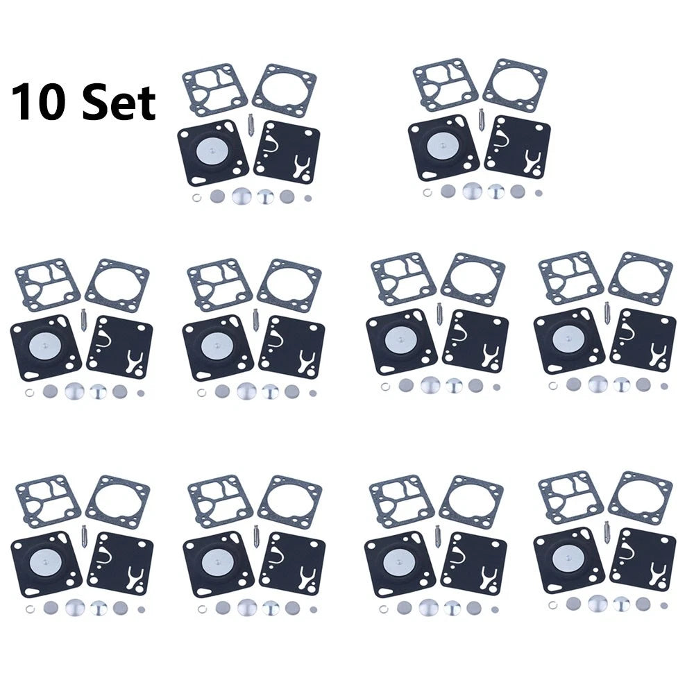 Set of 10 Carburetor Repair Kits for McCulloch Mac 140 130 110 (K1-MDC)