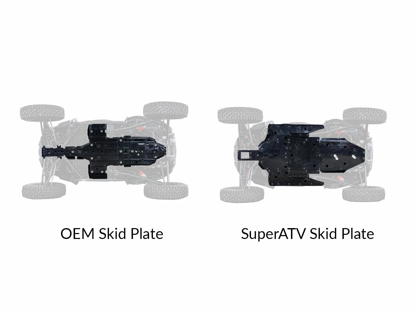 SuperATV Heavy Duty 1/2" ARMW Full Skid Plate for Polaris RZR XP Turbo S (2019–2023)