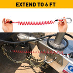 Trailer Safety Breakaway Cable 6ft for RV/Boat (Emergency Use)