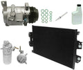 AC Compressor and Condenser Kit Replacement for Nissan D041 (GG377) (2005–2015)