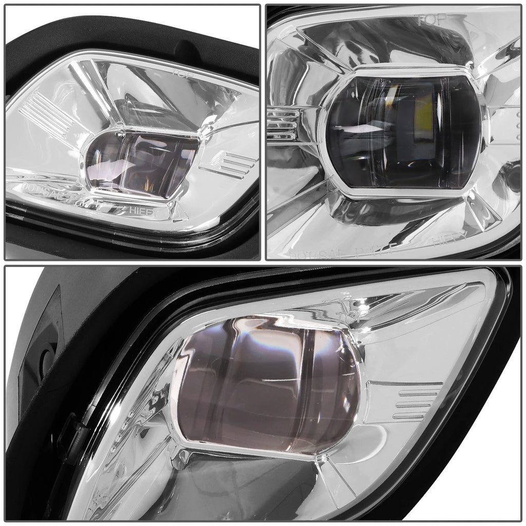 Chrome Housing Full LED Projector Fog Light Lamp for Freightliner Cascadia (2008–2017)