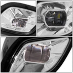 Chrome Housing Full LED Projector Fog Light Lamp for Freightliner Cascadia (2008–2017)