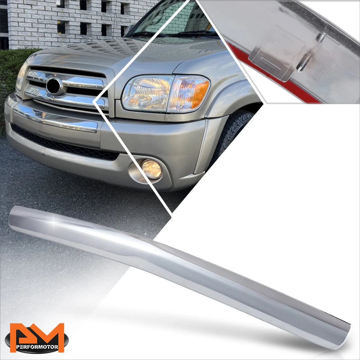 Front Bumper Cover for Toyota Tundra (2000–2006) Polished Chrome