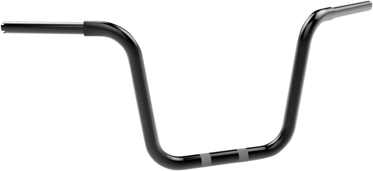 1-1/4" Fat Center Bobber Ape Handlebar for Harley (300451) - 12" Black