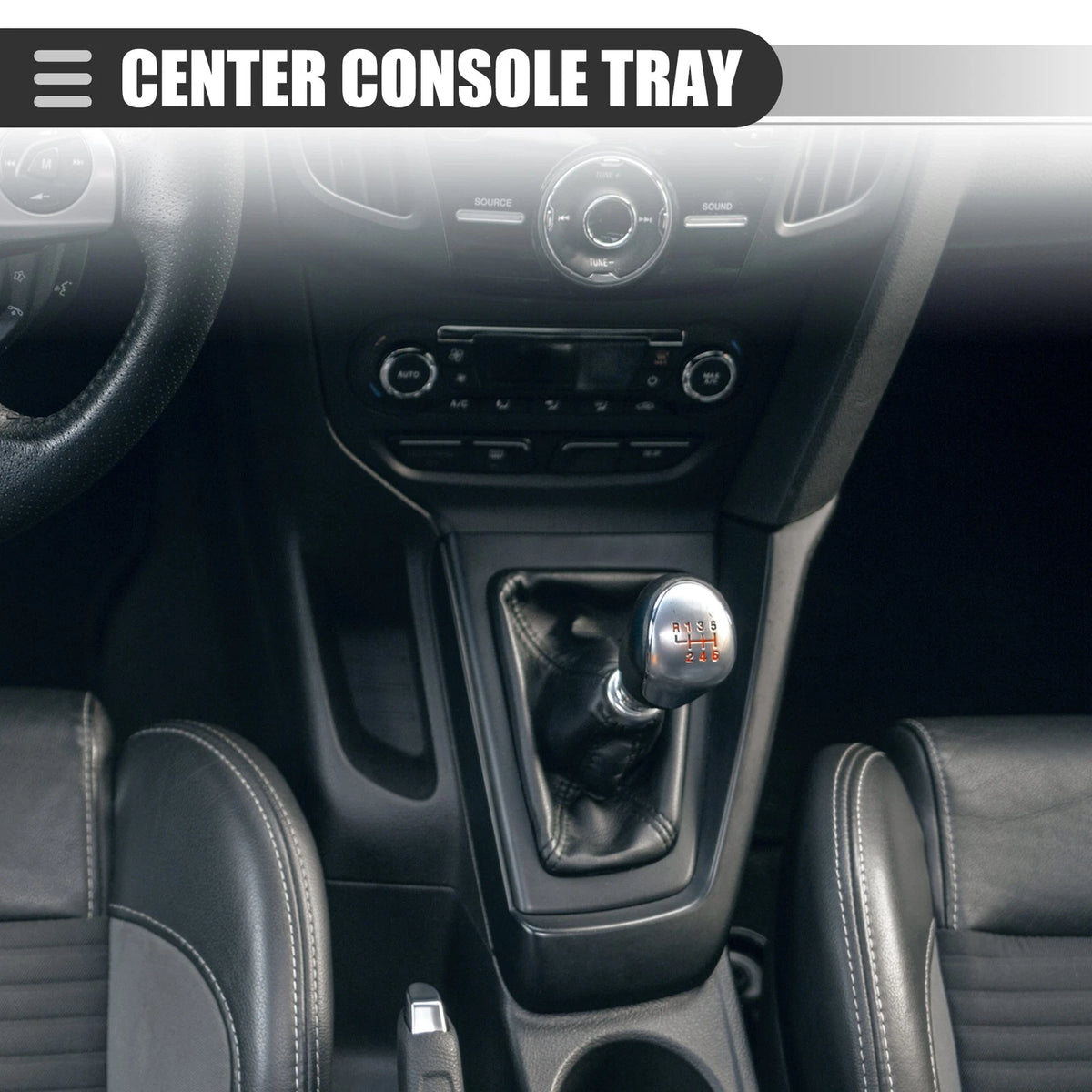 Set of 2 Center Console Organizer Storage Box Tray for Ford Bronco (2021–2022) 734301959575