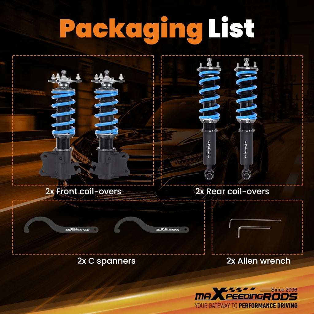 Coilover Struts Kit for Nissan S13 240SX Silvia (1989–1994)