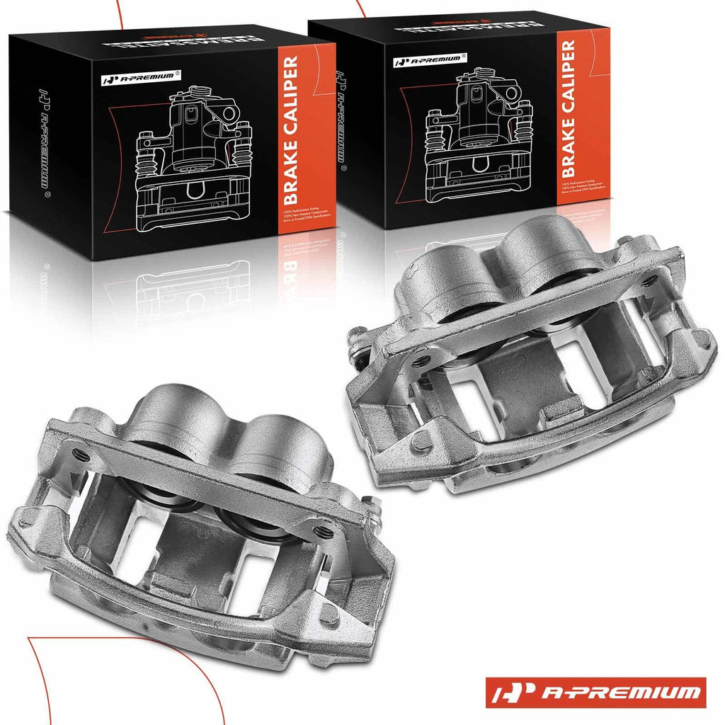 Pair Front Brake Calipers with Bracket for Ford F-150 (1999–2003)