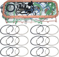 Full Gasket Kit + 6X Piston Rings for Caterpillar C7.1T (325D, 329D, 323D2)