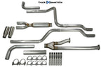 2.5" Dual Exhaust Kit for Toyota Tundra (2009–2013) Glasspack Side Rolled Tip