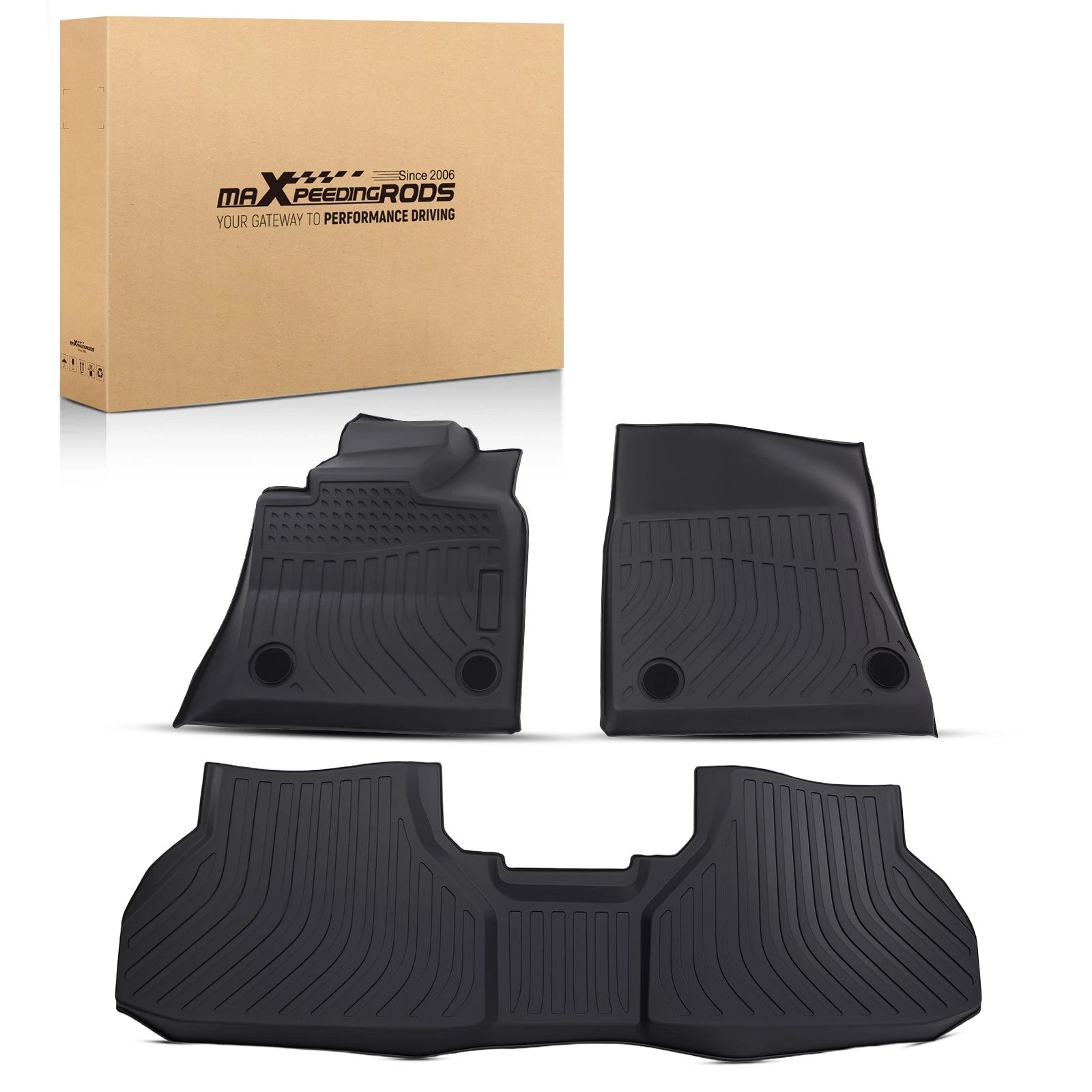 TPE Black Floor Mats for BMW X5 (2014–2018) Waterproof Car Carpet