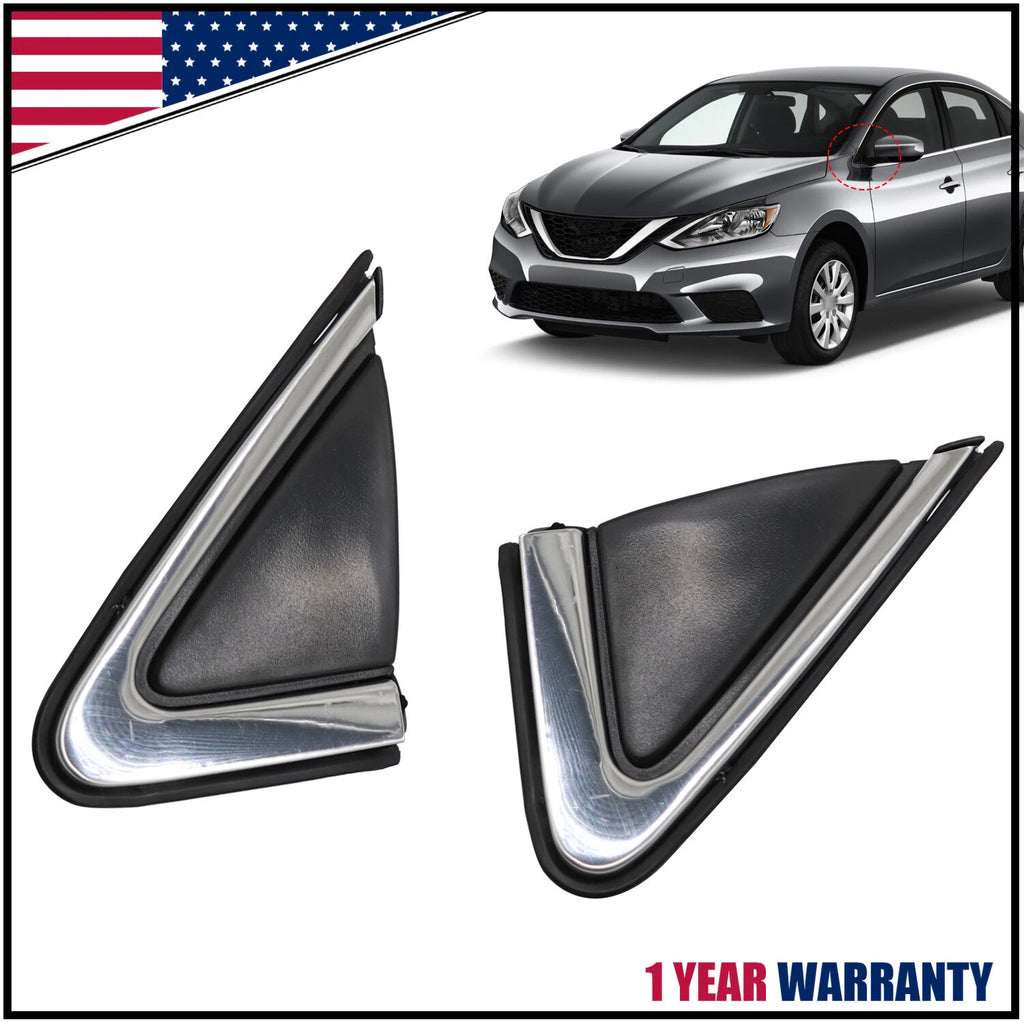 Set of 2 Fender Trim / Mirror Finisher for Nissan Sentra (2013–2019)