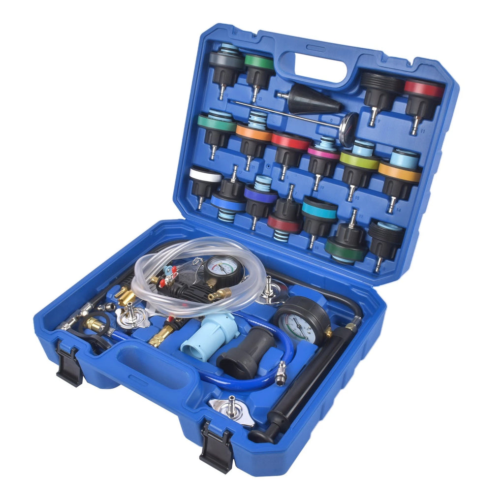 Coolant Pressure Tester Vacuum Refill Kit for Universal Vehicles (31 Adapters)