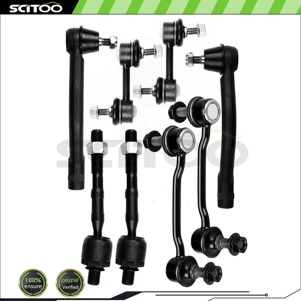 Set of 4 Tie Rod Ends for Hyundai Azera Sonata (2006–2011)