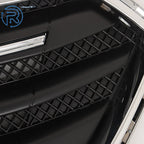 Matte Black Grille Assembly with Chrome Trim for Ford Taurus (2013-2019)