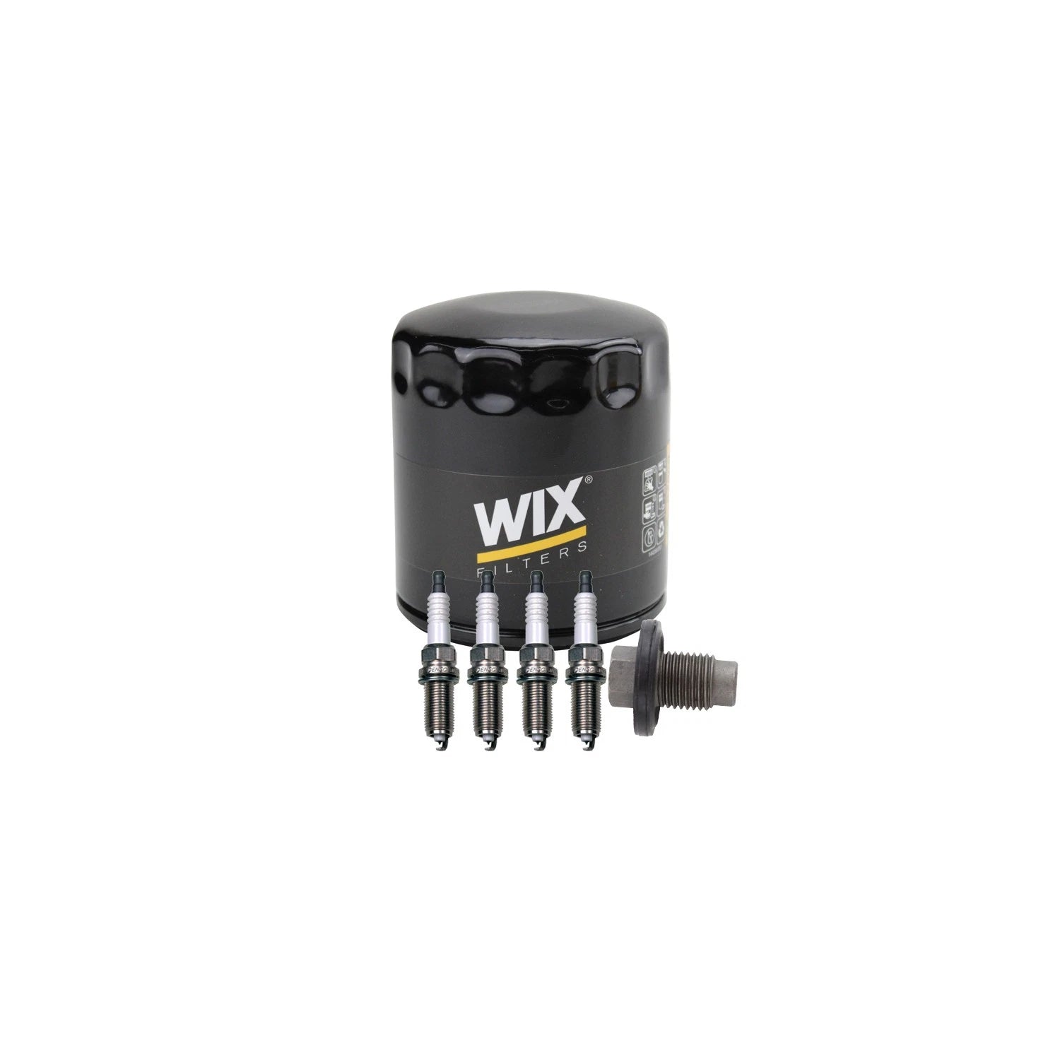 Wix Engine Oil Filter & Denso 4 Iridium Spark Plugs Kit for Compass Dart (L4)