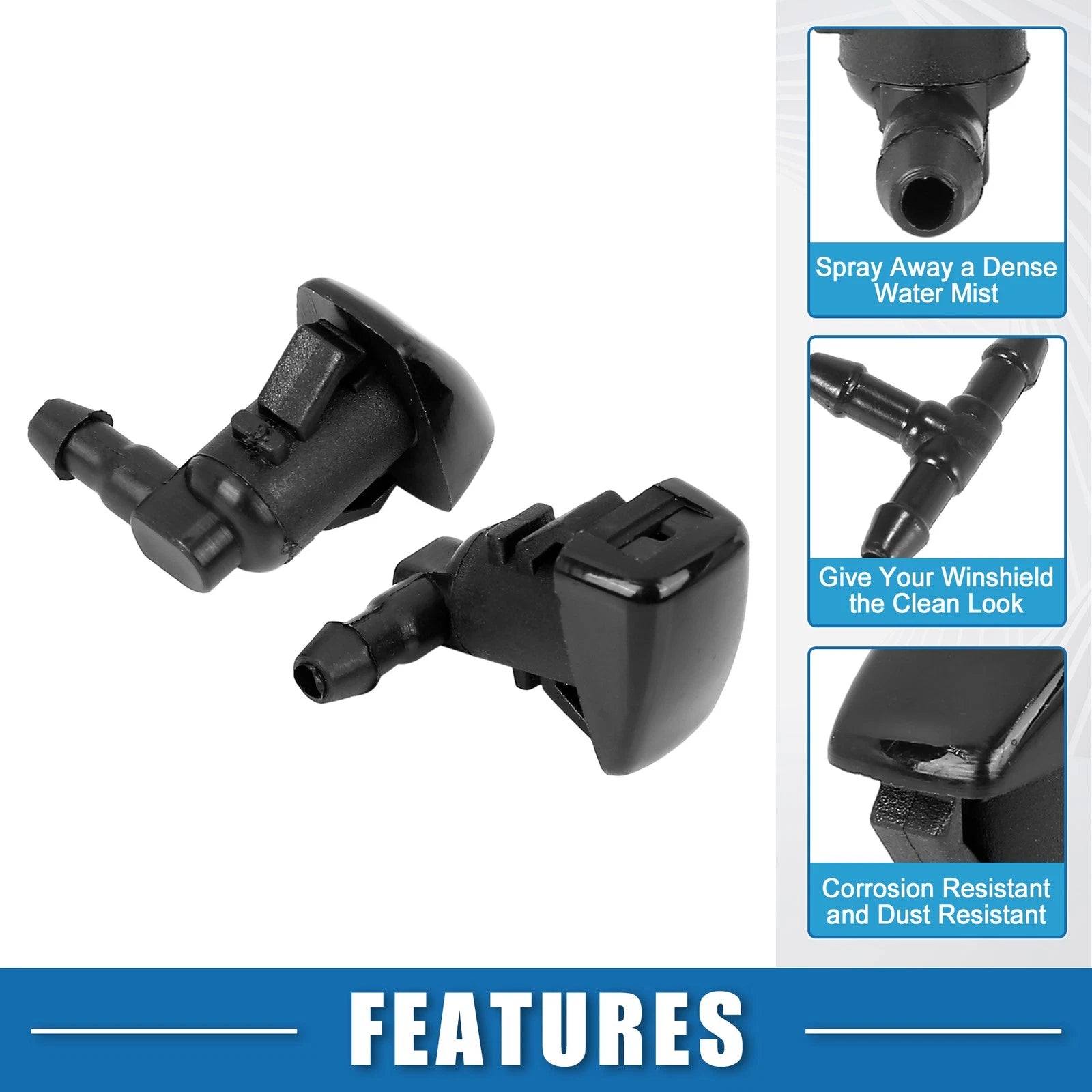 Set of 4 Windshield Washer Nozzles No.68260029AA for Chrysler 300 (2011–2018)