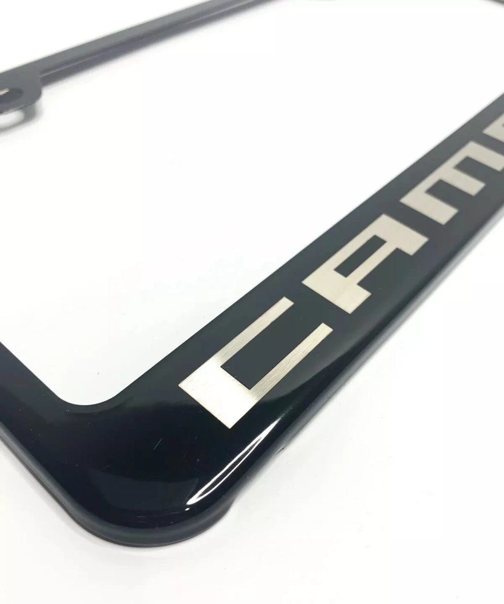 License Plate Frame Black Stainless Steel for Chevrolet Camaro (2010–2025)
