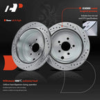Rear Drilled Brake Rotors for Subaru Outback, Legacy (2010–2014)