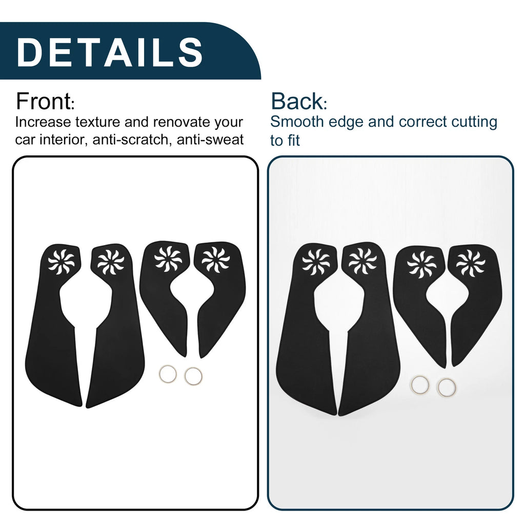 Set of 1 Car Door Anti Kick Pad Sticker Protector for Honda Fit (2014–2019)
