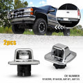 2X Tag Light License Plate Lamp Housing for Chevy GMC C1500 C2500 C3500 (V)