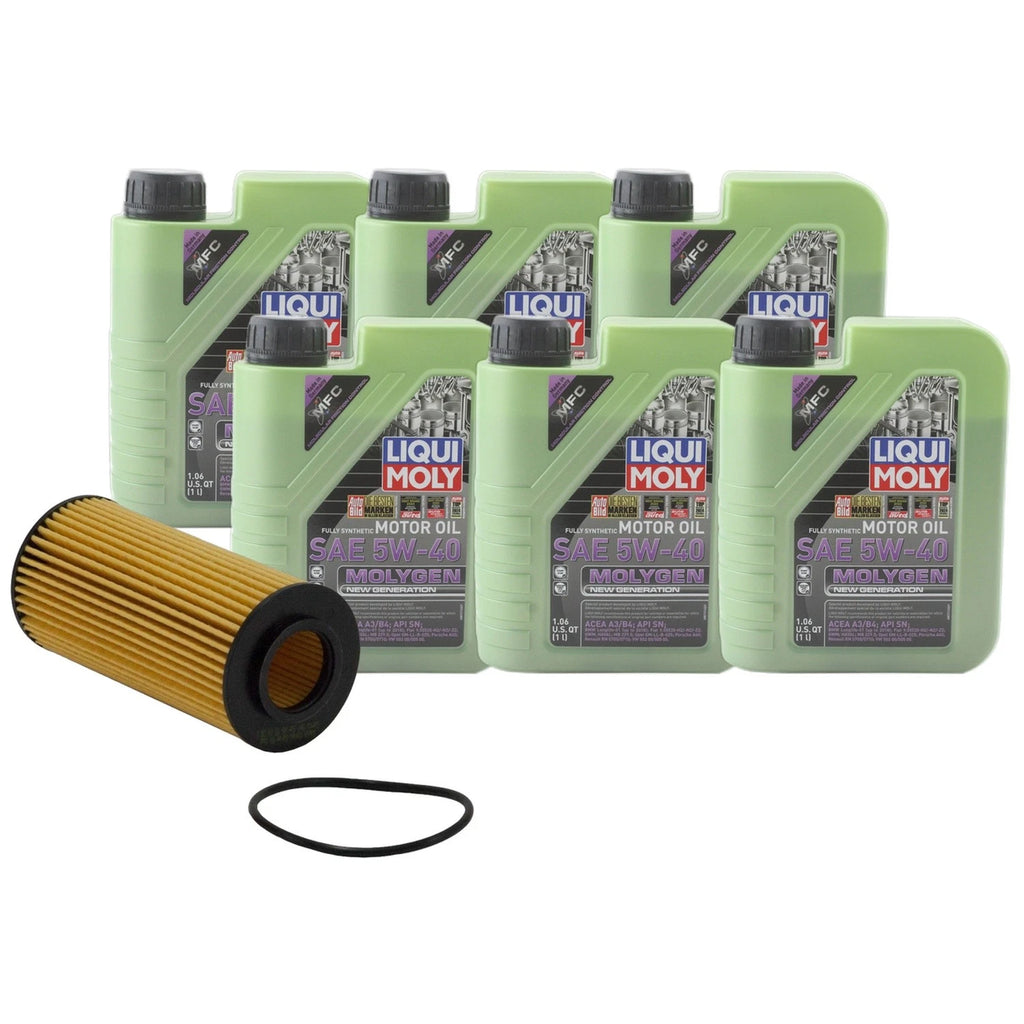 6L Liqui Moly Molygen 5W-40 Engine Oil Change Kit for Q5 Q7 Tiguan (2018–2023)