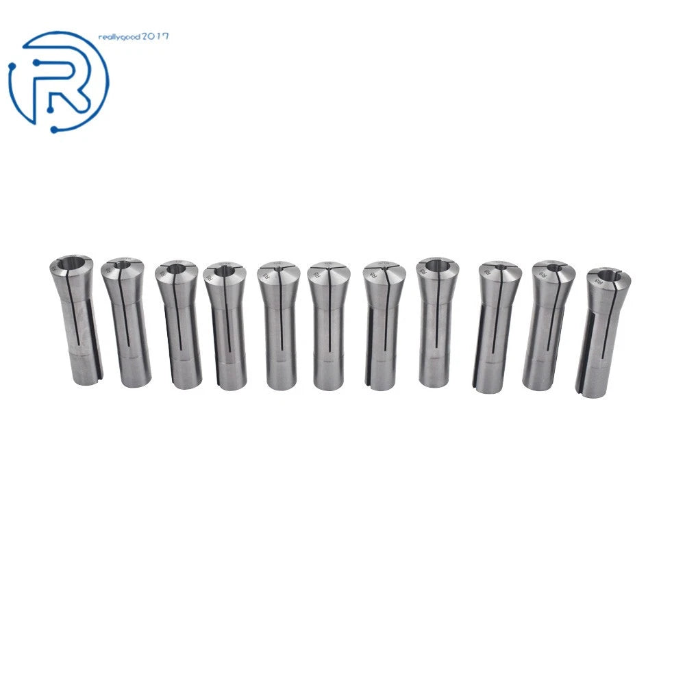 11X R8 Collet Set 1/8" to 3/4" for CNC Machines