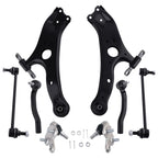 Front Control Arm Ball Joints Sway Bars Tie Rods Kit for Toyota Sienna (2011–2020)