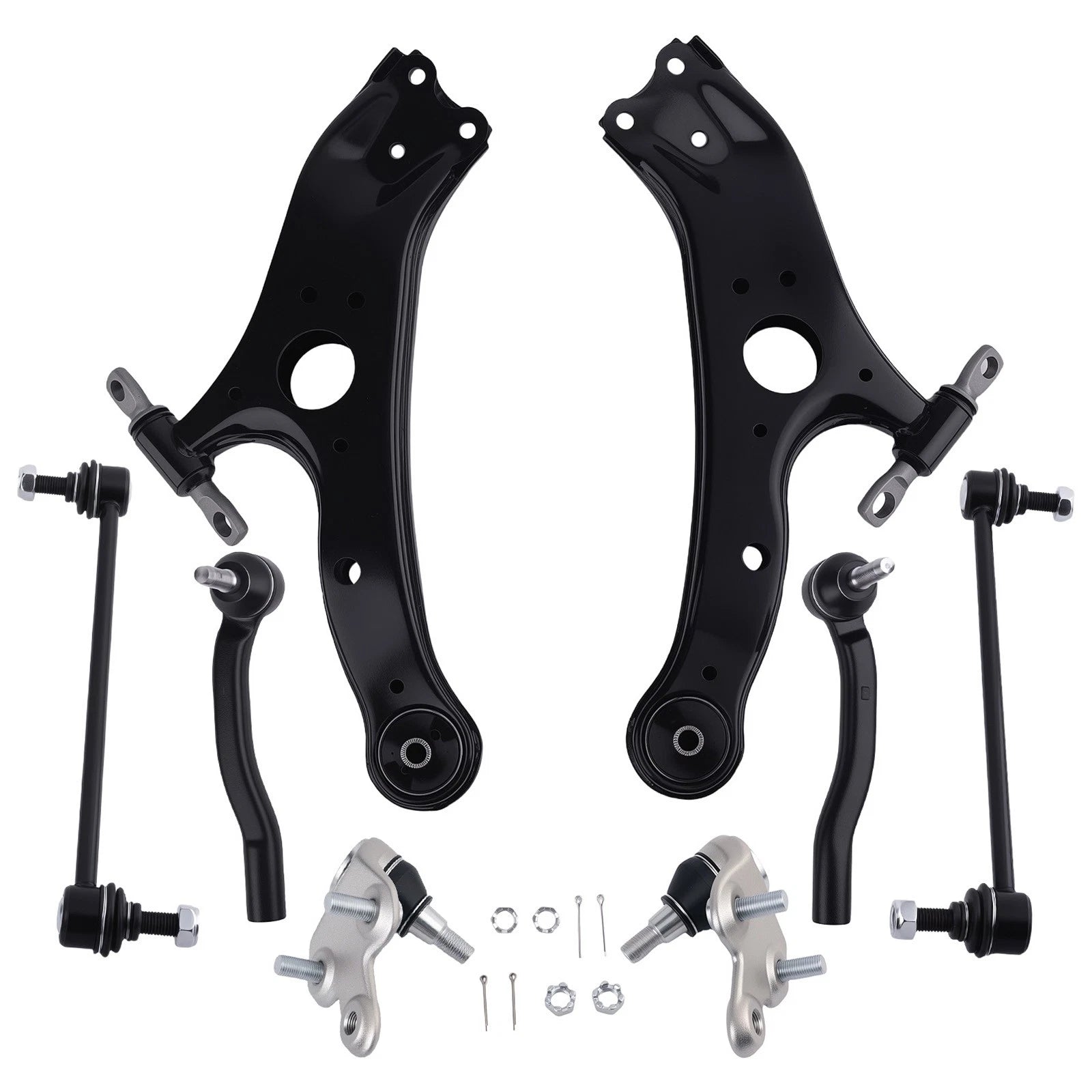 Front Control Arm Ball Joints Sway Bars Tie Rods Kit for Toyota Sienna (2011–2020)