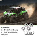 Front & Rear Wheel Bearings & Circlips for Kawasaki KRF1000 Teryx KRX 1000 (2020–2024)