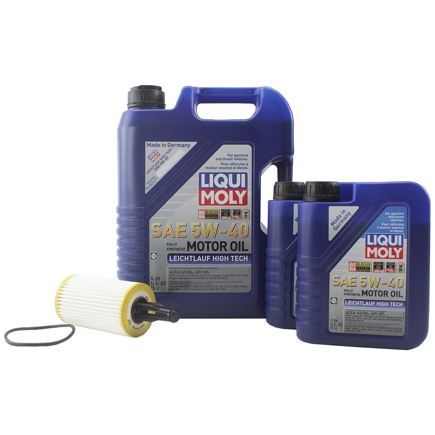 Oil Change Kit for Mercedes M276 (7L Liqui Moly Leichtlauf 5W-40)