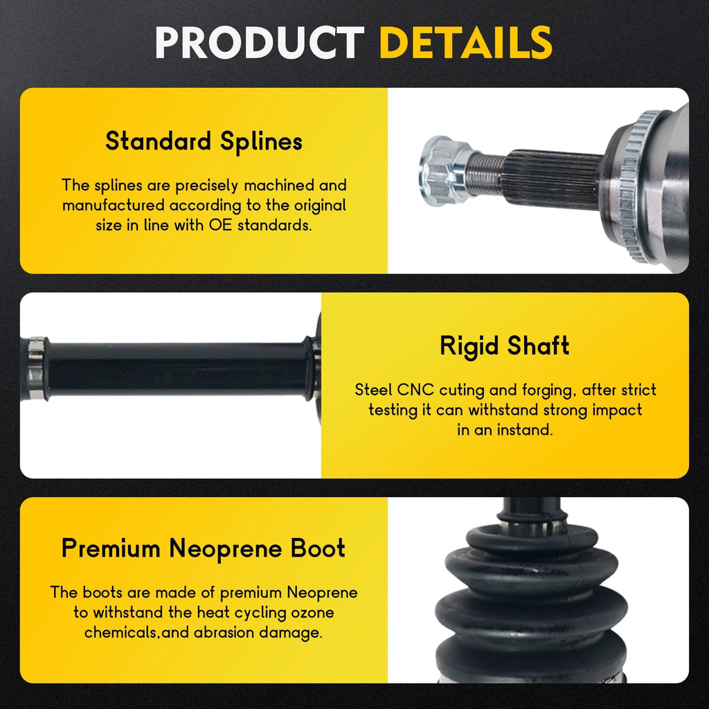 Front Driver Side CV Axle Shaft Assembly for Lexus RX400h (2006–2008)