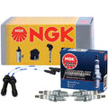 Set of 4 NGK Iridium IX Platinum Spark Plugs for Mazda Protege (1999–2001)